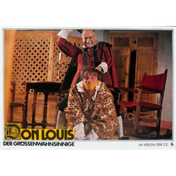DELUSIONS OF GRANDEUR German Lobby Card N04 - 9x11,5 in. - 1971 - Louis de Funes, Gérard Oury