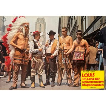 LE GENDARME A NEW YORK German Lobby Card N01 - 9x11,5 in. - 1965 - Louis de Funès, Jean Girault