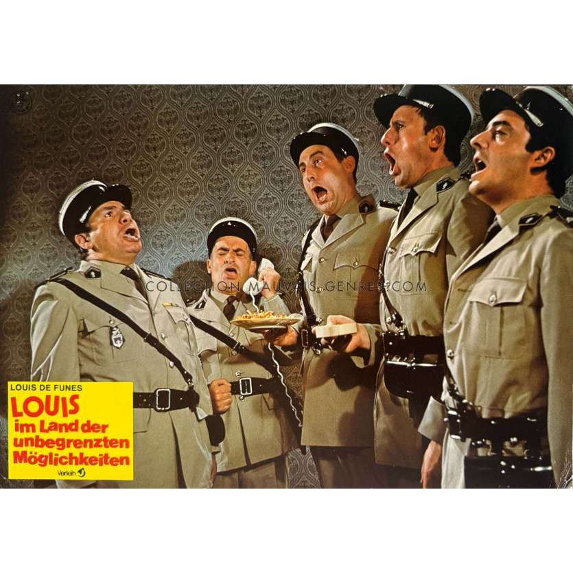LE GENDARME A NEW YORK Photo de film allemande N03 - 21x30 cm. - 1965 - Louis de Funès, Jean Girault