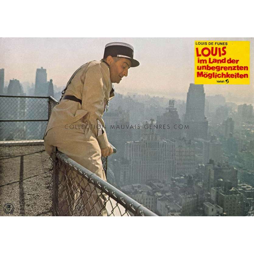 LE GENDARME A NEW YORK Photo de film allemande N05 - 21x30 cm. - 1965 - Louis de Funès, Jean Girault