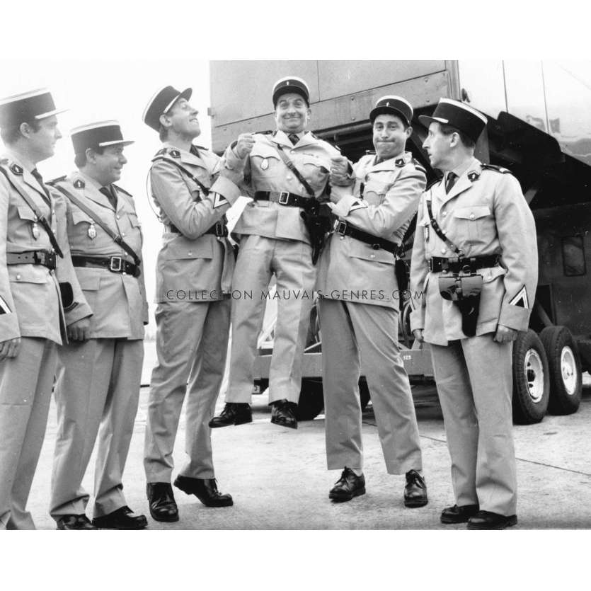 LE GENDARME DE SAINT TROPEZ Photo de presse TV française- 9x13 cm. - 1964/R1990 - Louis de Funès, Jean Girault