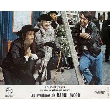 LES AVENTURES DE RABBI JACOB Photo de film française N19 - 24x30 cm. - 1973 - Louis de Funès, Gérard Oury