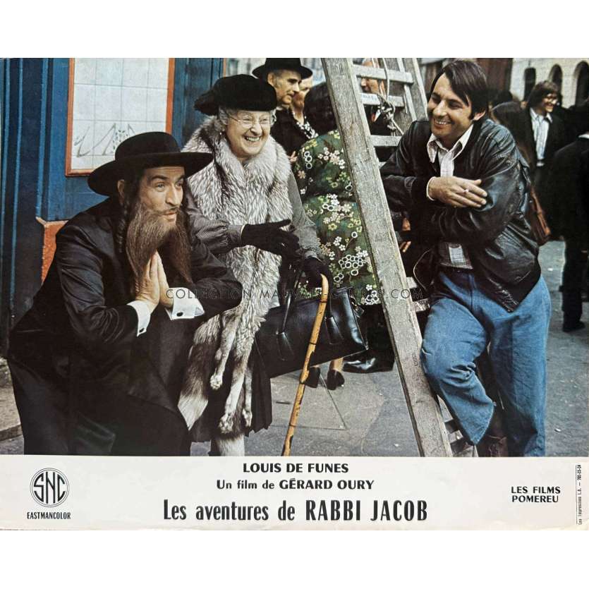 THE MAD ADVENTURES OF RABBI JACOB French Lobby Card N19 - 10x12 in. - 1973 - Louis de Funès, Gérard Oury