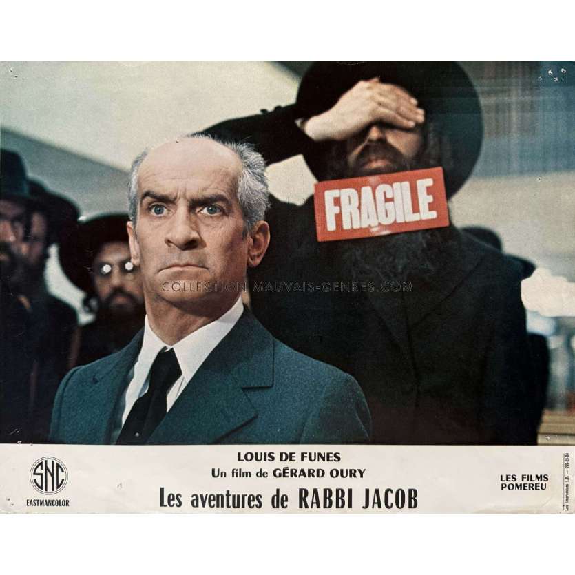 THE MAD ADVENTURES OF RABBI JACOB French Lobby Card N21 - 10x12 in. - 1973 - Louis de Funès, Gérard Oury