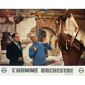 THE BAND French Lobby Card N01 - 9x12 in. - 1970 - Louis De Funes, Serge Korber
