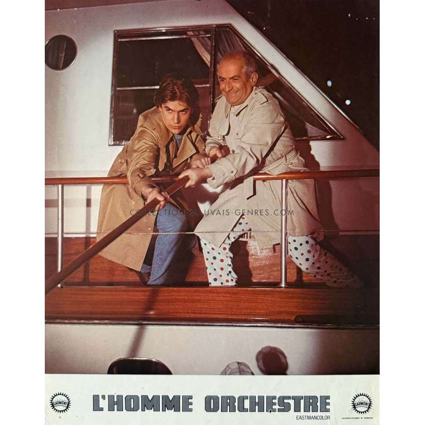 THE BAND French Lobby Card N01 - 9x12 in. - 1970 - Louis De Funes, Serge Korber