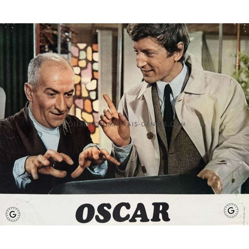 OSCAR French Lobby Card N02 - 9x12 in. - 1967 - Louis de Funès, Edouard Molinaro