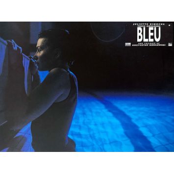 THREE COLORS - BLUE French Lobby Card N02 - 9x12 in. - 1993 - Juliette Binoche, Krzysztof Kieslowski
