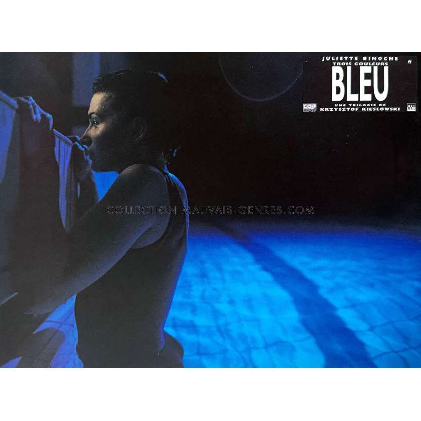 THREE COLORS - BLUE French Lobby Card N02 - 9x12 in. - 1993 - Juliette Binoche, Krzysztof Kieslowski