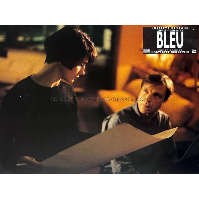 TROIS COULEURS - BLEU Photo de film française N05 - 22x28 cm. - 1993 - Juliette Binoche, Krzysztof Kieslowski