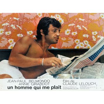 UN HOMME QUI ME PLAIT Photo de film française N02 - 22x28 cm. - 1969 - Jean-Paul Belmondo, Claude Lelouch