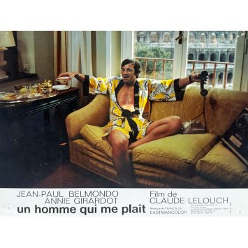 LOVE IS A FUNNY THING French Lobby Card N03 - 9x12 in. - 1969 - Jean-Paul Belmondo, Claude Lelouch