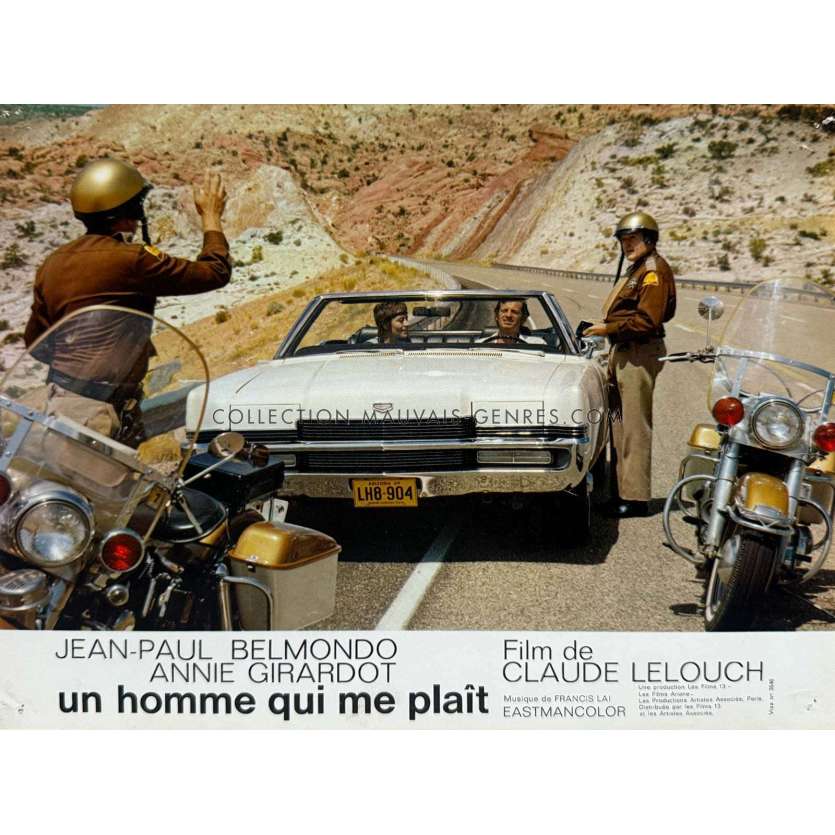 UN HOMME QUI ME PLAIT Photo de film française N05 - 22x28 cm. - 1969 - Jean-Paul Belmondo, Claude Lelouch