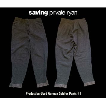 IL FAUT SAUVER LE SOLDAT RYAN Pantalon utilisé par un soldat Allemand dans le film N1 - 1998 - Tom Hanks, Steven Spielberg