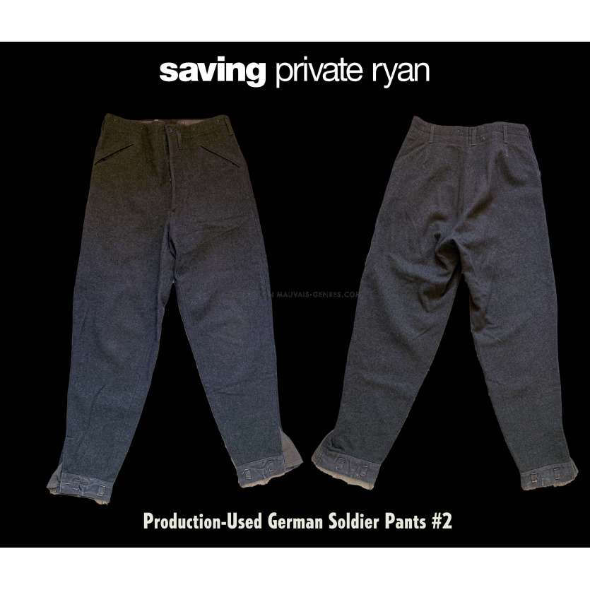 IL FAUT SAUVER LE SOLDAT RYAN Pantalon utilisé par un soldat Allemand dans le film N2 - 1998 - Tom Hanks, Steven Spielberg