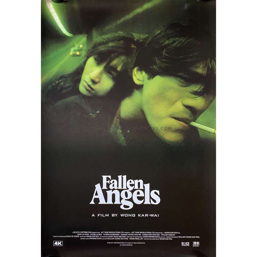 LES ANGLES DECHUS Affiche de cinéma américaine Inter. - 69x102 cm. - 1995/R2021 - Wong Kar Wai, Leon Lai