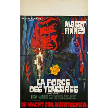 LA FORCE DES TENEBRES Affiche de cinéma belge- 35x55 cm. - 1964 - Albert Finney, Karel Reisz