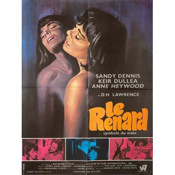 THE FOX French Movie Poster- 23x32 in. - 1967 - Keir Dullea, Mark Rydell