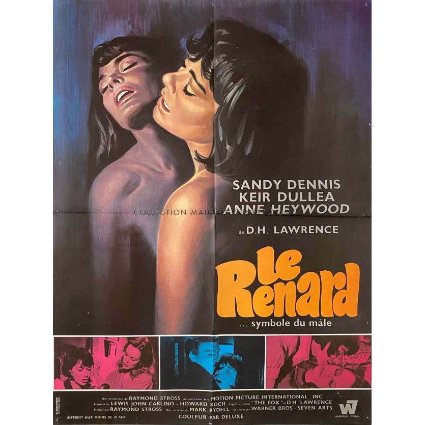 LE RENARD Affiche de cinéma française- 60x80 cm. - 1967 - Keir Dullea, Mark Rydell