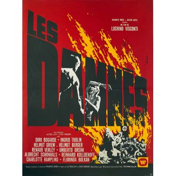 THE DAMNED French Movie Poster- 15x21 in. - 1969 - Dirk Bogarde, Luchino Visconti