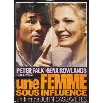 UNE FEMME SOUS INFLUENCE Affiche de cinéma française- 120x160 cm. - 1974 - Gena Rowlands, John Cassavetes