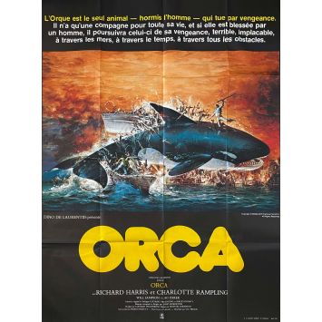 ORCA Affiche de cinéma française- 120x160 cm. - 1977 - Richard Harris, Michael Anderson