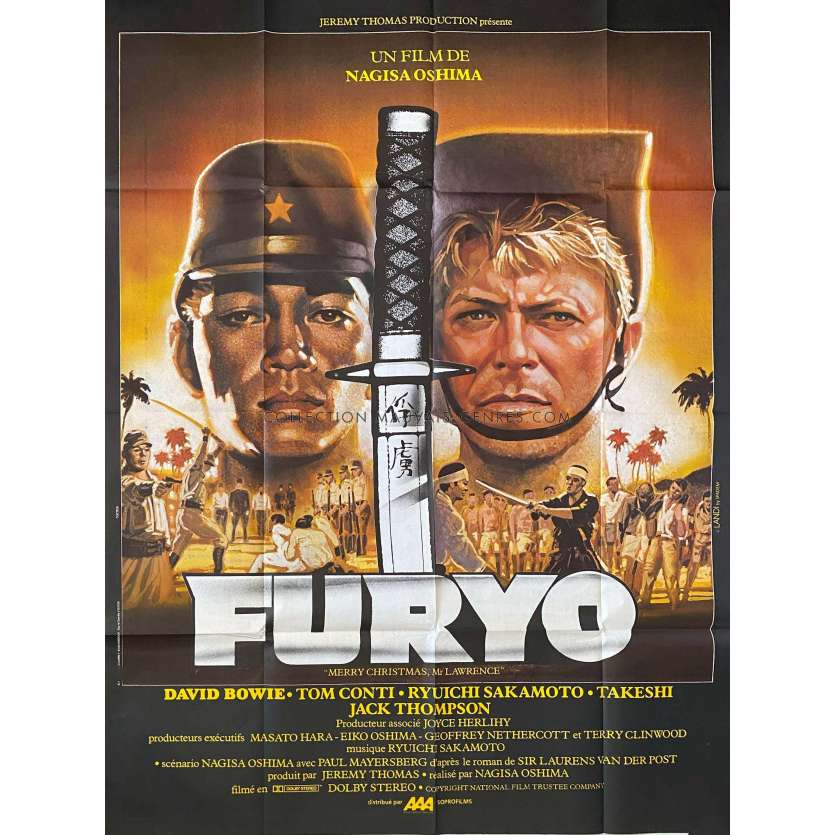 FURYO Affiche de cinéma française- 120x160 cm. - 1983 - David Bowie, Nagisa Oshima