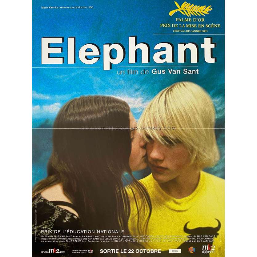ELEPHANT French Movie Poster- 15x21 in. - 2003 - Elias McConnell, Gus Van Sant