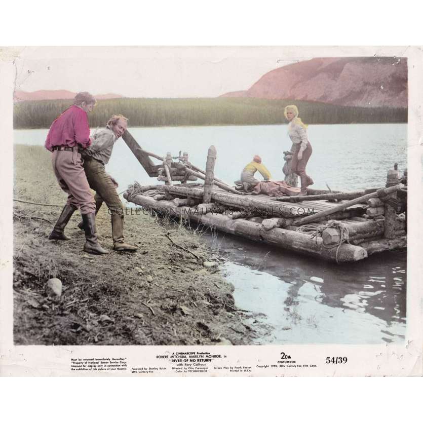 LA RIVIERE SANS RETOUR Photo de presse américaine- 20x25 cm. - 1954 - Marilyn Monroe, Otto Preminger