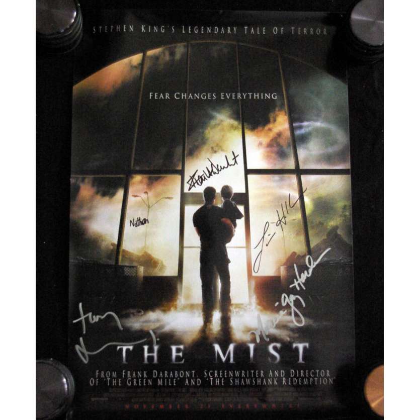 THE MIST Affiche signée par le casting ! '07 Franck Darabont 34x50 Signed Movie poster