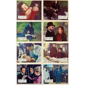 THE KISS OF THE VAMPIRE British Lobby Cards REPRO x8 - 8x10 in. - 1963/R1980 - Clifford Evans, Don Sharp