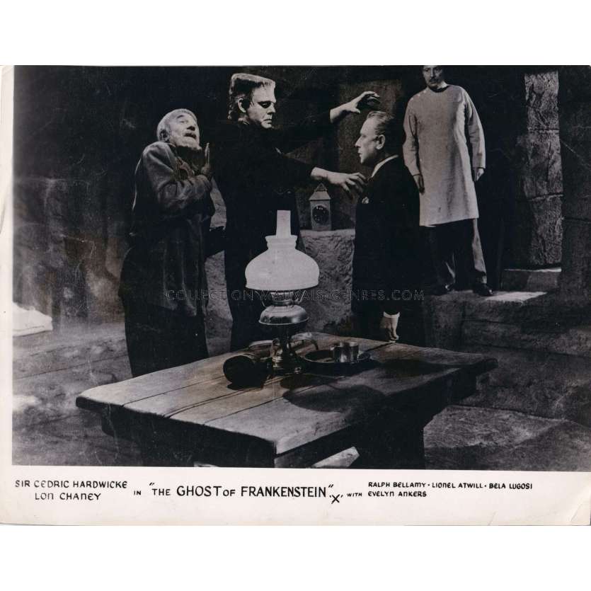 LE SPECTRE DE FRANKENSTEIN Photo de presse anglaise- 20x25 cm. - 1942 - Lon Chaney, Eric C. Kenton