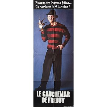 LE CAUCHEMAR DE FREDDY Affiche de cinéma française- 60x160 cm. - 1988 - Robert Englund, Renny Harlin