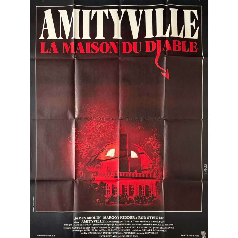 AMITYVILLE Affiche de cinéma française- 120x160 cm. - 1979 - James Brolin, Stuart Rosenberg