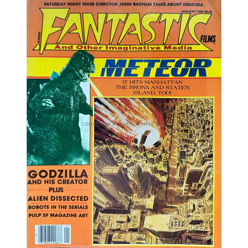FANTASTIC FILMS 13 U.S Magazine 29221 - 9x12 in. - 1980 - Meteor, Godzilla