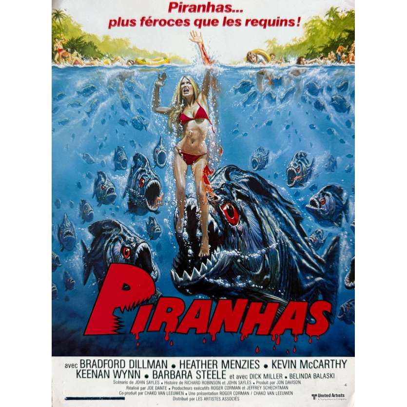 PIRANHA French Herald/Trade Ad- 9x12 in. - 1978 - Barbara Steele, Joe Dante