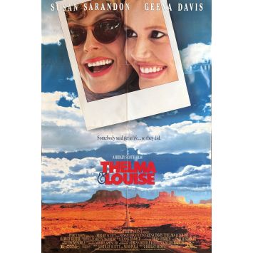 THELMA ET LOUISE Affiche de cinéma Américaine- 69x102 cm. - 1991 - Geena Davis, Ridley Scott