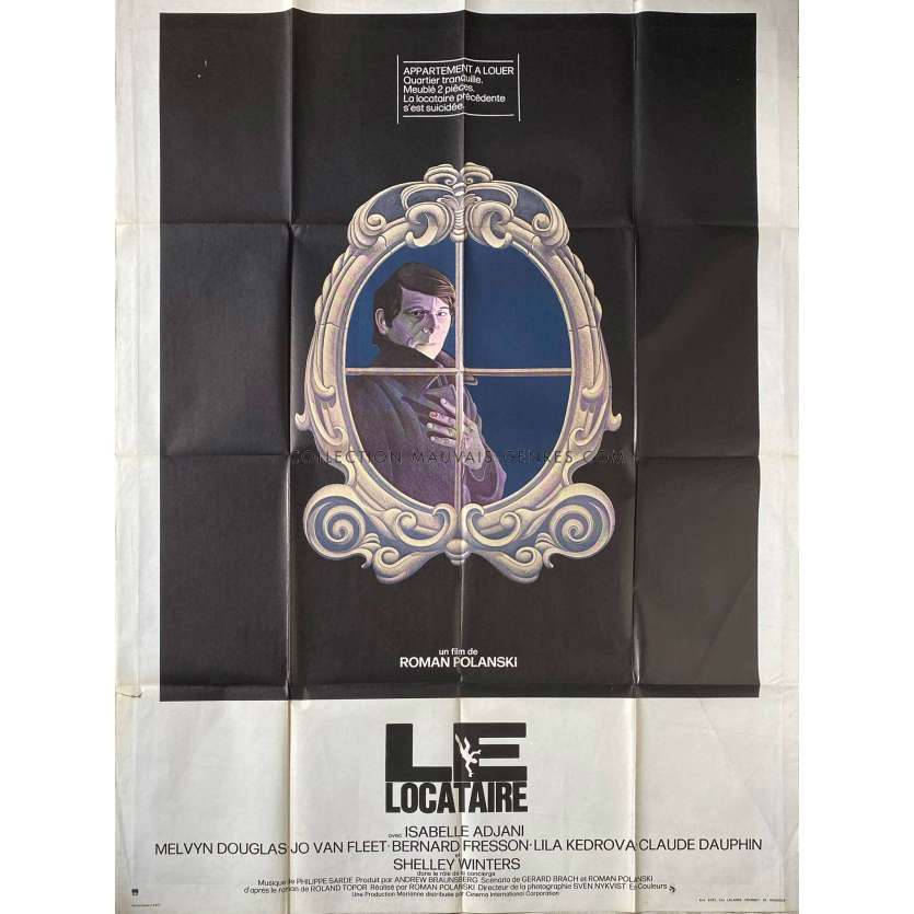 LE LOCATAIRE Affiche de cinéma française- 120x160 cm. - 1976 - Isabelle Ajjani, Roman Polanski