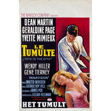 LE TUMULTE Affiche de cinéma belge- 35x55 cm. - 1963 - Dean Martin, George Roy Hill