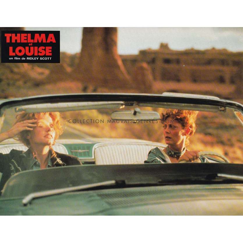 THELMA AND LOUISE French Lobby Card N01 - 9x12 in. - 1991 - Geena Davis, Ridley Scott