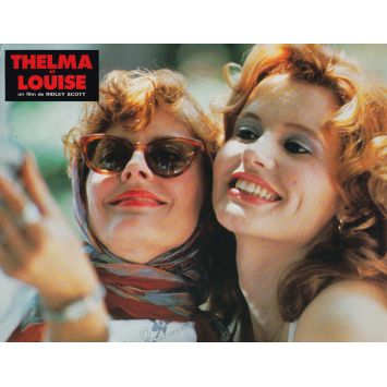 THELMA AND LOUISE French Lobby Card N04 - 9x12 in. - 1991 - Geena Davis, Ridley Scott