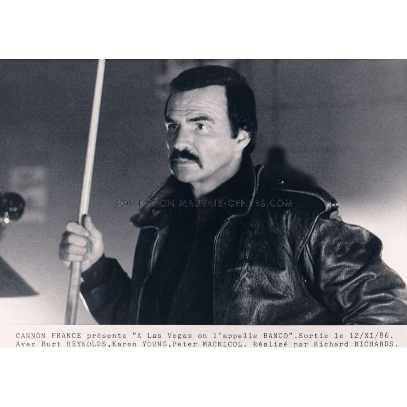 BANCO Photos de presse françaises x2 - 13x18 cm. - 1986 - Burt Reynolds, Dick Richards