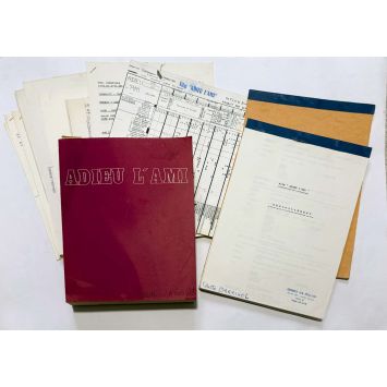 FAREWELL FRIEND French Movie Script 268p - 9x12 in. - 1968 - Alain Delon, Charles Bronson