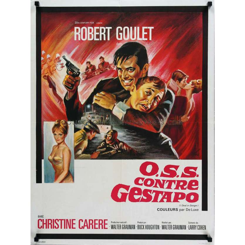 OSS CONTRE GESTAPO Affiche de film60x80 cm - 1966 - Robert Goulet, Walter Grauman