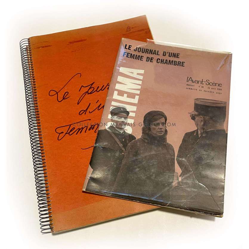 LE JOURNAL D'UNE FEMME DE CHAMBRE French Movie Script 131p - 9x12 in. - 1964 - Jeanne Moreau, Luis Buñuel