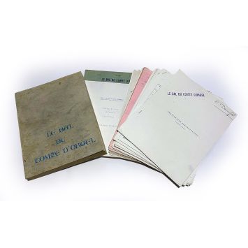 LE BAL DU COMTE D'ORGEL Scénario français 163p - 21x30 cm. - 1970 - Jean-Claude Brialy, Marc Allégret
