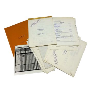POINT DE CHUTE French Production Documents- 9x12 in. - 1970 - Johnny Hallyday, Robert Hossein