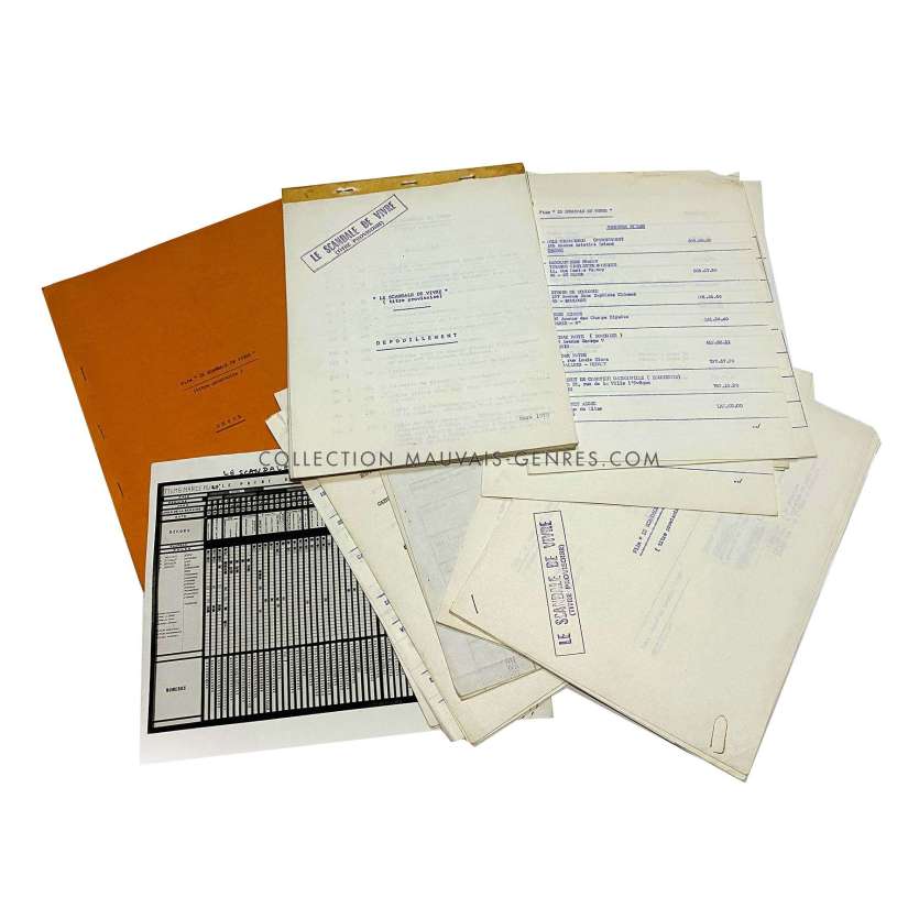 POINT DE CHUTE Documents de production français- 21x30 cm. - 1970 - Johnny Hallyday, Robert Hossein