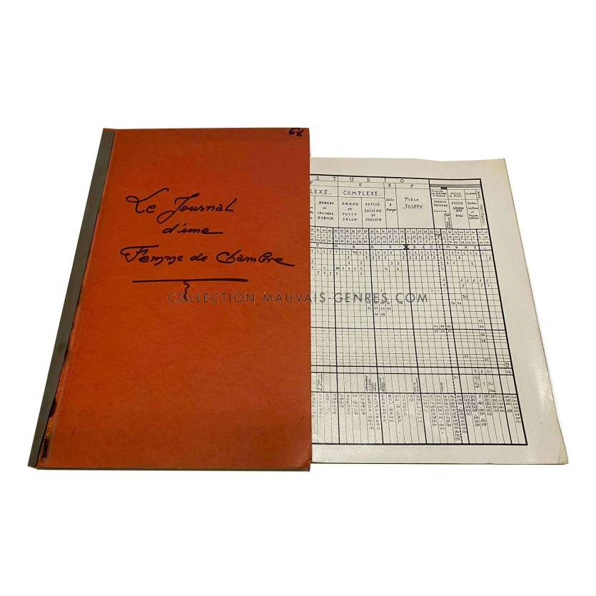 LE JOURNAL D'UNE FEMME DE CHAMBRE French Movie Script 131p - 9x12 in. - 1964 - Jeanne Moreau, Luis Buñuel