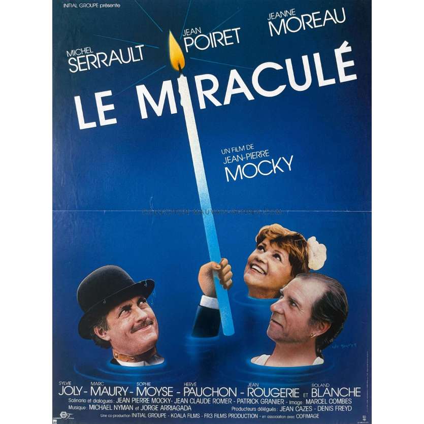 LE MIRACULE Affiche de cinéma française- 40x54 cm. - 1987 - Michel Serrault, Jean-Pierre Mocky